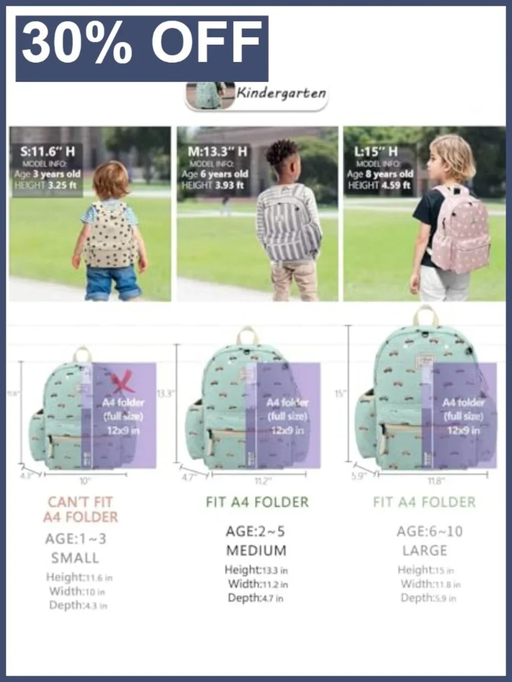 Toddler Backpack for Boys Girls Kids Preschool Corduroy Lightweight with
